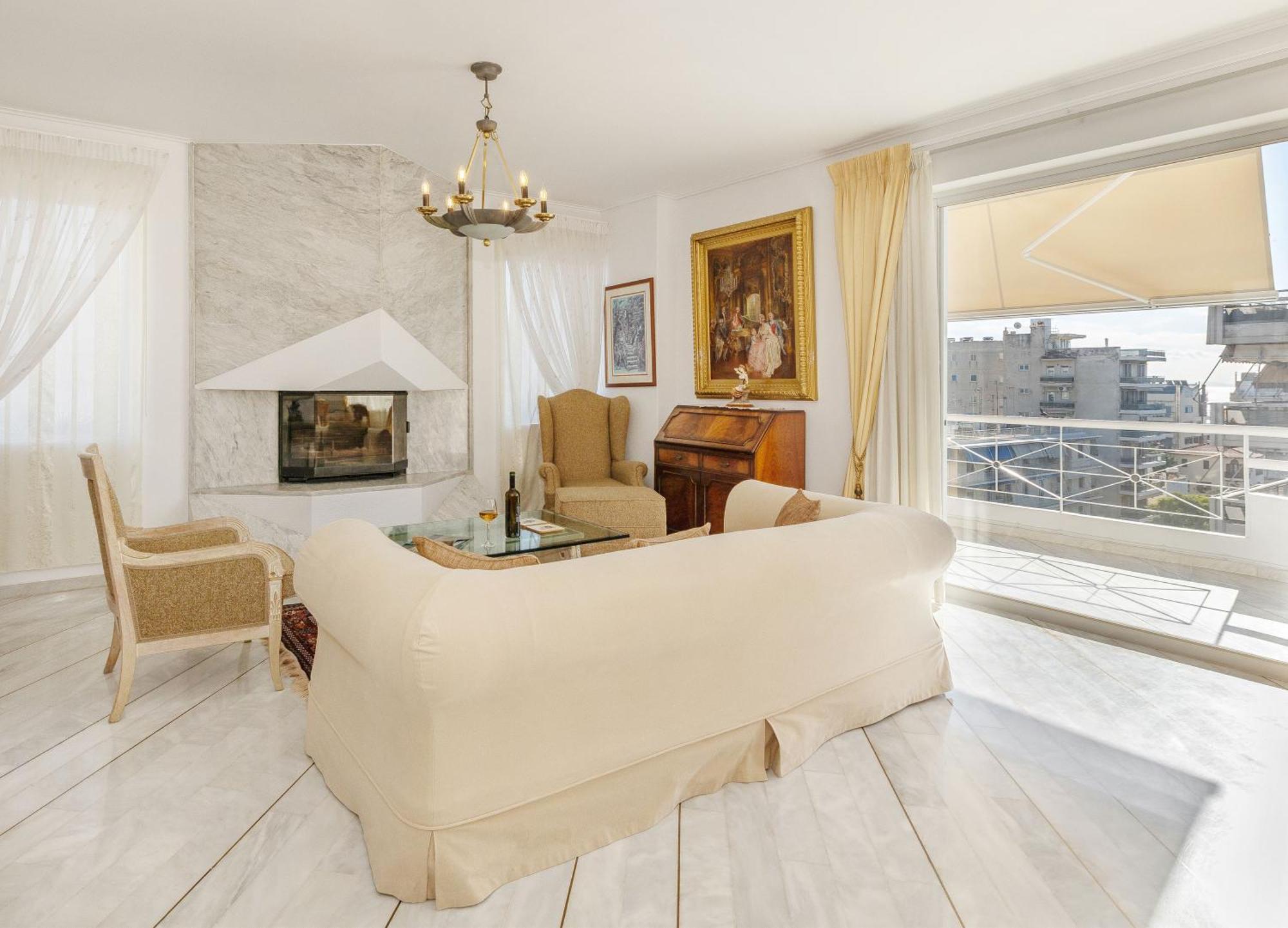 Nice Sea View Elegant Apartment Atény Exteriér fotografie